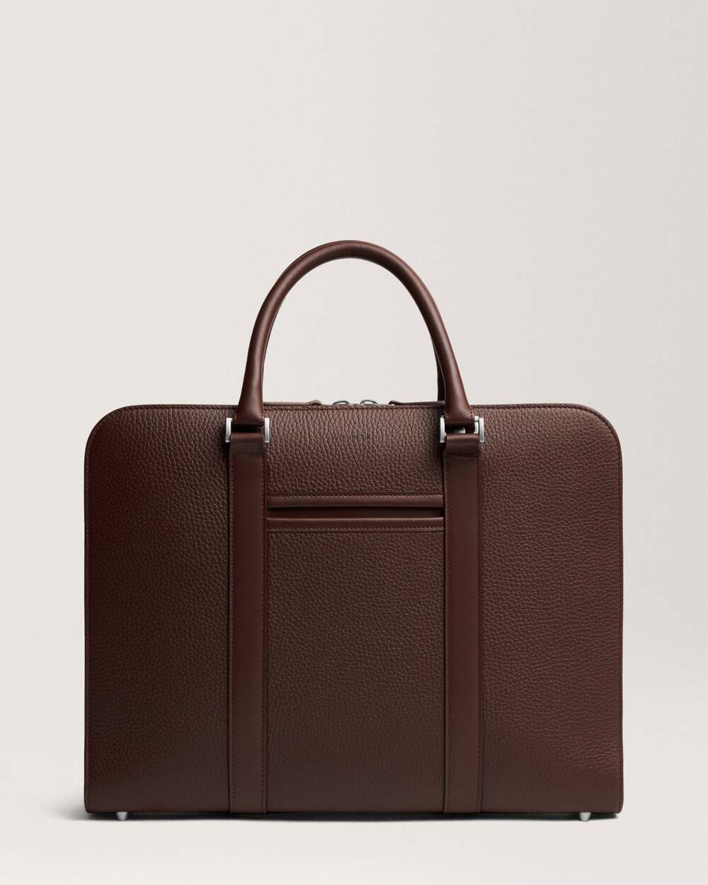 Carl Friedrik Palissy Briefcase 10L Chocolate Grained Leather NEW Authentic